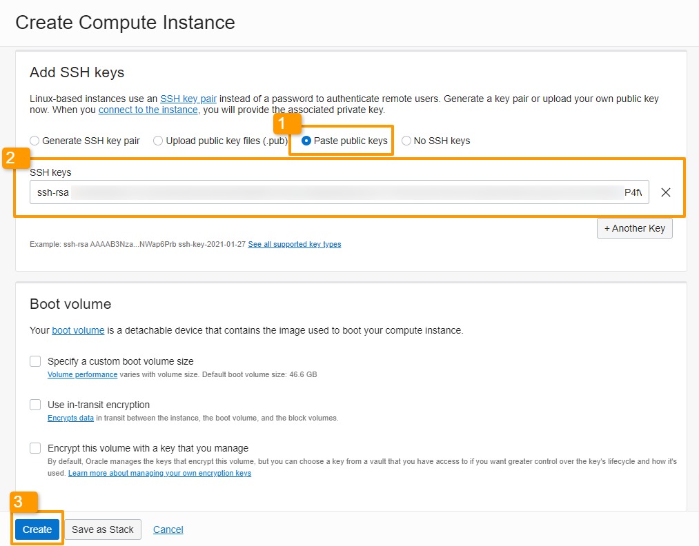 oracle create compute instance 7